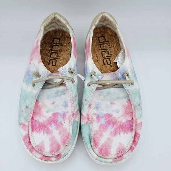 Hey Dude Wendy Boho Mandala Tie Dye Youth Shoes - Picture 4 of 12